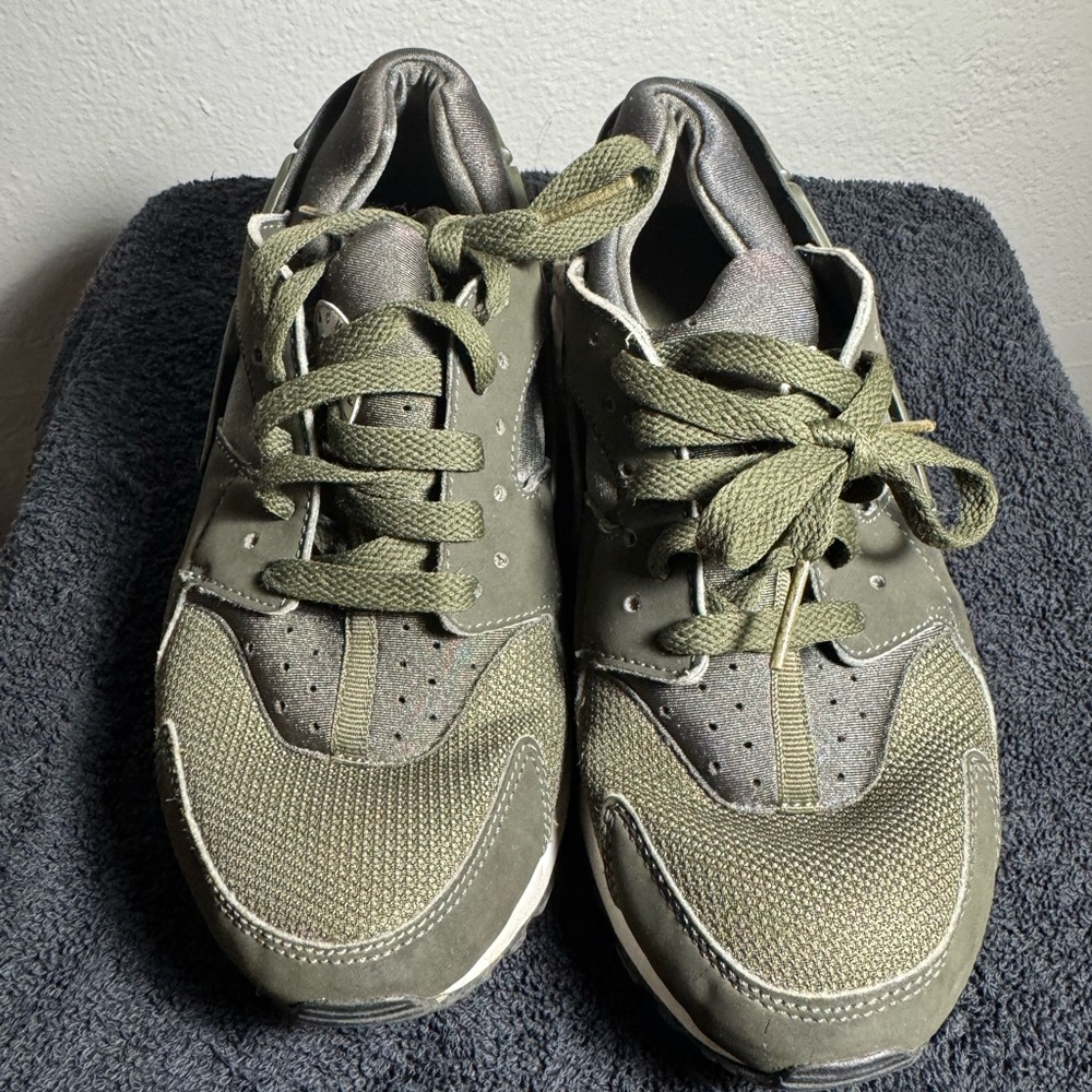 Olive Green Kids Sneakers